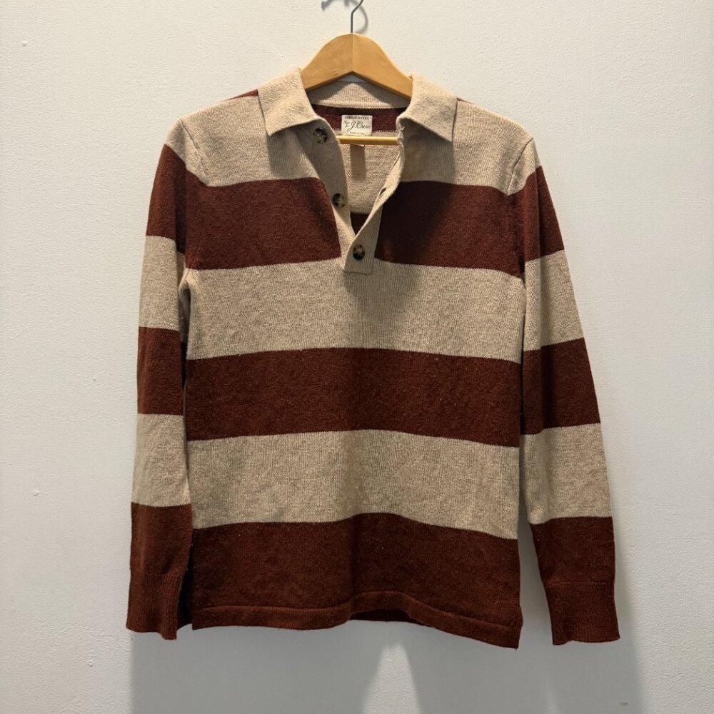 J. Crew Rugged Merino Rugby Sweater - Picture 6 of 8